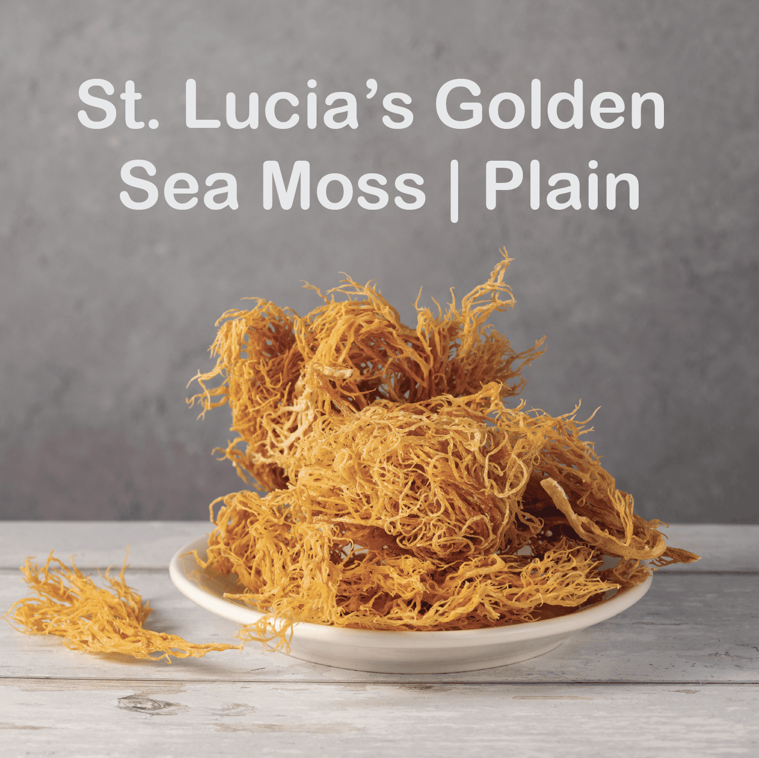 St. Lucia's Golden Sea Moss Gel Plain | 16 Fl Oz. ingredients