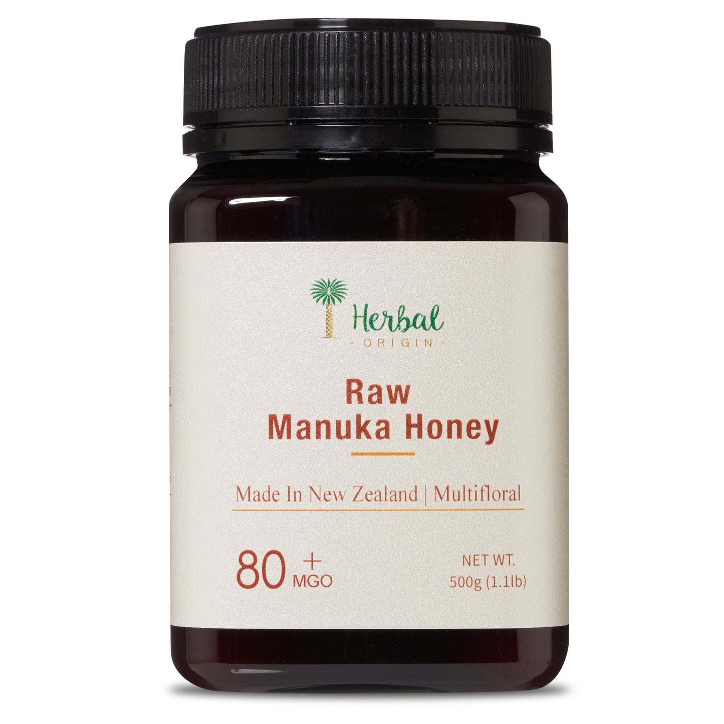 Manuka Raw Honey | MGO 80+ Multifloral Raw Manuka Honey New Zealand - Authentic Non-GMO Pure Honey | 1.1lb Raw Manuka Honey
