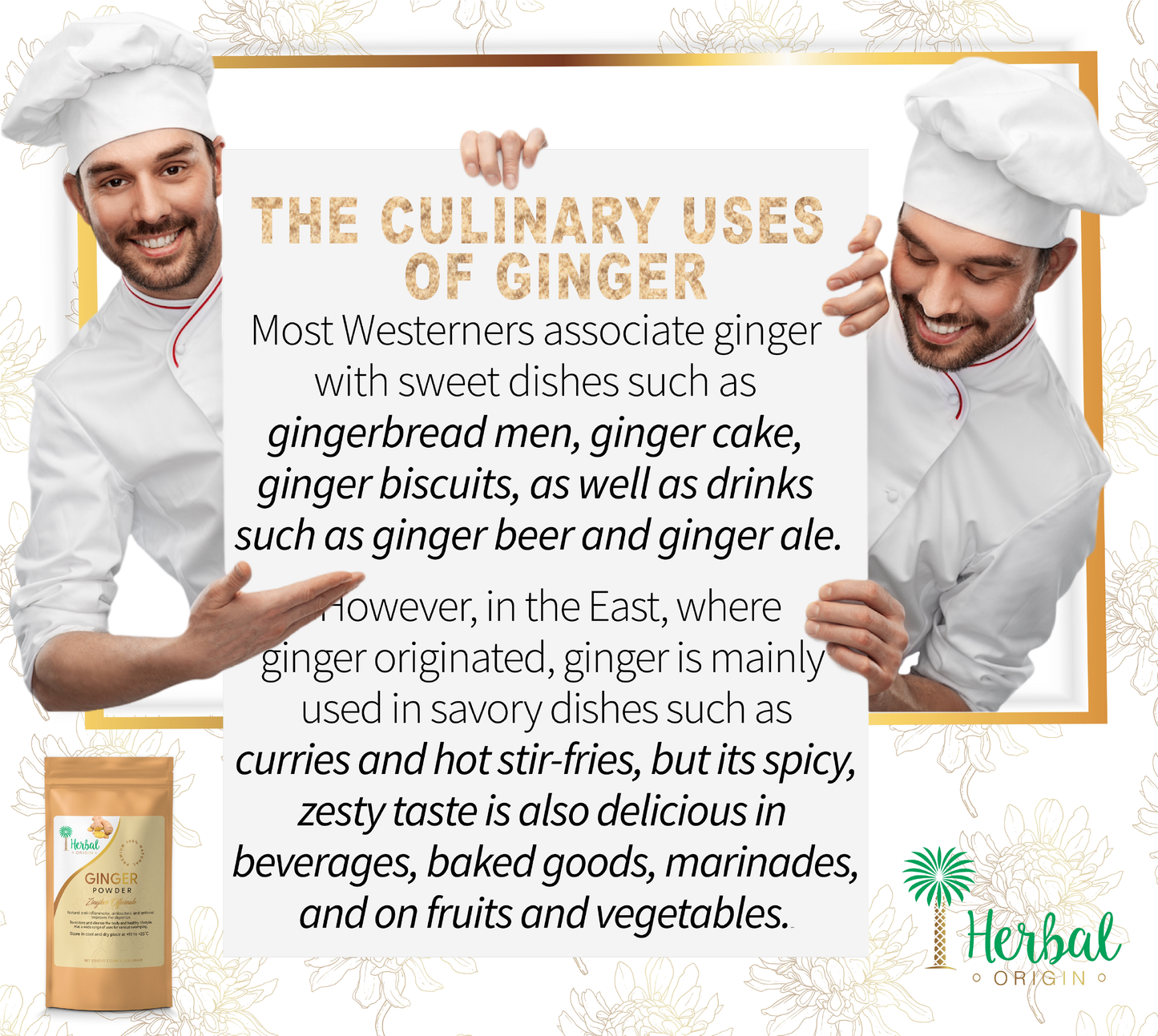Ginger Root Powder (Zingiber Officinale) | Premium Sort | 100% Natural | Organic Ginger Powder | NET WT. 7 Oz. (200g)